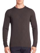 Giorgio Armani Diamond-flocked Crewneck Sweater