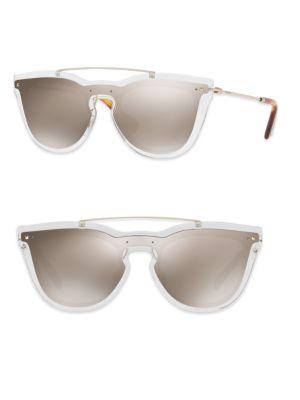 Valentino Garavani Glamgloss Mirrored Shield Sunglasses