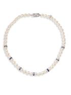 Mikimoto Akoya Sapphire & Pearl Necklace