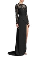 Elie Saab Cut-out Wrap-skirt Gown