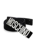 Moschino Velvet Logo Belt