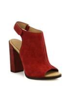 Michael Kors Collection Maeve Suede Block-heel Slingback Sandals