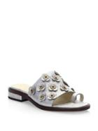 Cole Haan Carly Silver Floral Sandals