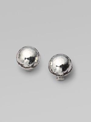 Ippolita Glamazon Sterling Silver Half Ball Button Earrings