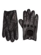 Saks Fifth Avenue Collection Perforated Leather Driving Gloves