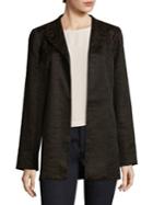 Eileen Fisher Silk Blend Jacquard Jacket