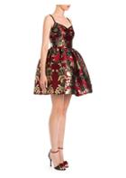 Dolce & Gabbana Sleeveless Jacquard Full Skirt Dress
