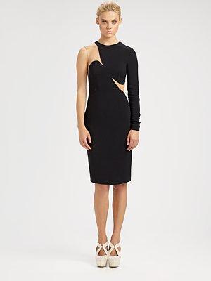 Stella Mccartney One-sleeve Illusion Dress