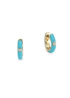 Ef Collection 14k Gold & Diamond Huggie Earrings
