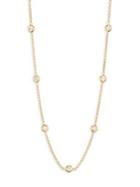 Roberto Coin 18k Yellow Gold 1.04 Tcw Diamond Station Necklace