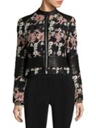 Yigal Azrouel Tree Embroidered Moto Jacket