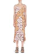 Kenzo Floral-print Ruffle Midi Slip Dress
