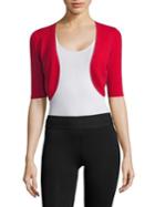 Michael Kors Collection Elbow Sleeve Cropped Shrug