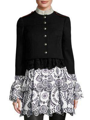 Alexander Mcqueen Wool Cropped Jacket