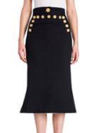 Dolce & Gabbana Stretch Cotton Midi Skirt