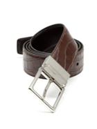 Saks Fifth Avenue Collection Reversible Crocodile-embossed Leather Belt