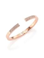 Vita Fede Divisio Crystal Cuff Bracelet/rose Goldtone