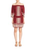 Tularosa Fiona Off-the-shoulder Embroidered Dress