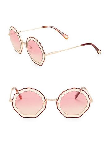 Chloe Tally 56mm Shell Sunglasses