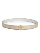 Tory Burch Reversible Logo Leather Belt