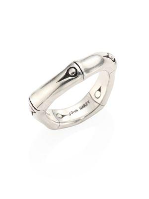 John Hardy Bamboo Sterling Silver Curved Band Ring