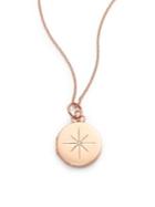 Devon Woodhill North Star Diamond & 14k-18k Rose Gold Locket Necklace