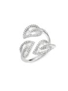 Anita Ko 18k Gold & Diamond Tri-leaf Ring