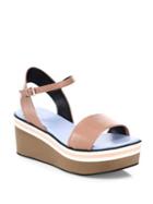 Clergerie Piel Leather Platform Sandals