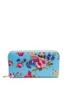 Dolce & Gabbana Floral-print Leather Zip-around Wallet