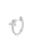 Ef Collection Diamond & 14k White Gold Earring