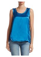 Helmut Lang Cover-stitch Sleeveless Top