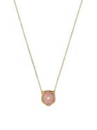Gucci Pink Opal & Diamond Pendant Necklace