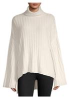 Milly Cashmere High-low Turtleneck Sweater