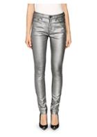 Saint Laurent High-rise Metallic Skinny Jeans