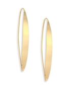 Lana Jewelry Bond 14k Yellow Gold Small Narrow Glam Upside Down Hoop Earrings