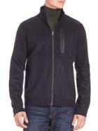 Saks Fifth Avenue Collection Bomber Front Zip Jacket