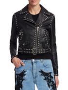 Moschino Studded Leather Jacket
