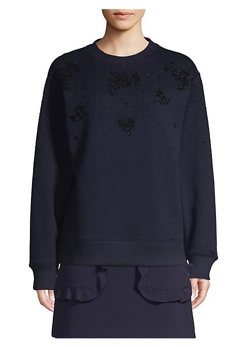 Sandro Bijoux Embellished Sweatshirt