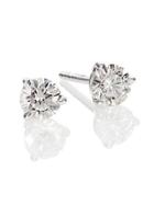 Kwiat Diamond & Platinum Stud Earrings/0.7 Tcw