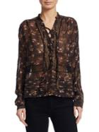 Zimmermann Sunny Floral Self-tie Blouse