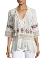 Free People You're Mine Embroidered Peasant Tunic