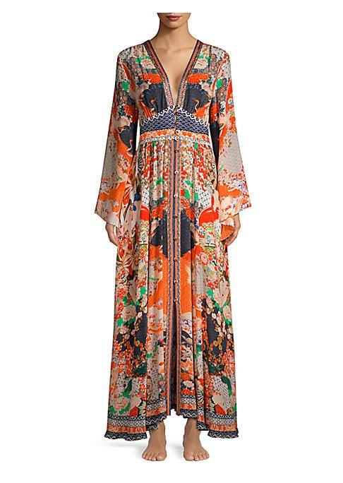 Camilla Kimono Sleeve Silk Dress