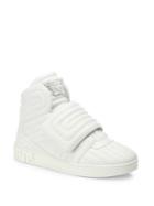 Versace Eros Leather Quilted Greek Key High-top Sneakers