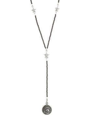 King Baby Studio American Voices Silver & Spinel Stone Concho Necklace