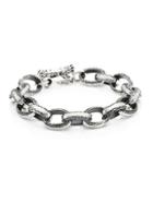 King Baby Studio Armor Sterling Silver Chain Link & Toggle Bracelet