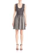M Missoni Textured Fit-and-flare Dress