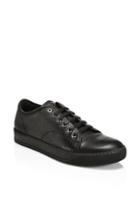 Lanvin Texture Leather Low-top Sneakers