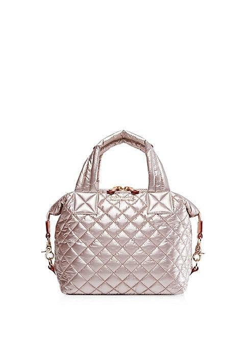 Mz Wallace Small Sutton Quilted Nylon Satchel