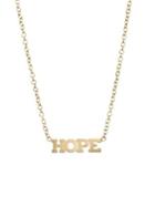 Zoe Chicco Itty Bitty 14k Gold Hope Necklace