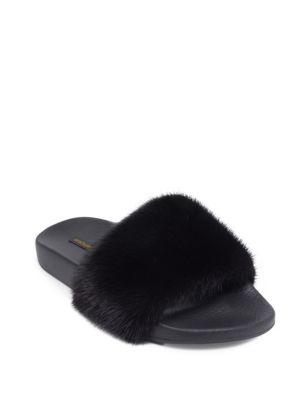 Dolce & Gabbana Mink Fur Slides